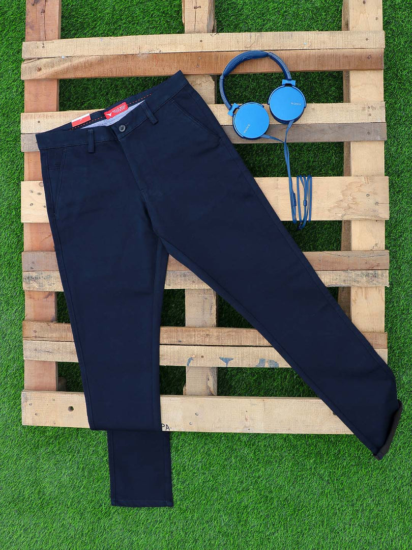 Men's Navy Blue Trousers – Hirawats Online
